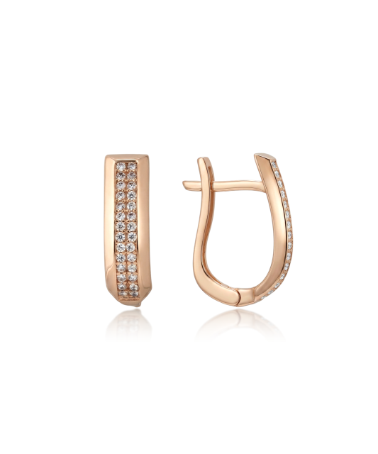 Kuldkõrvarõngad tsirkoonidega