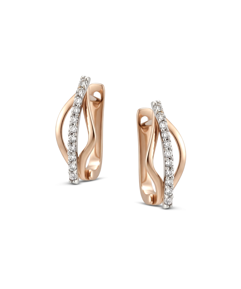 Kuldkõrvarõngad tsirkoonidega