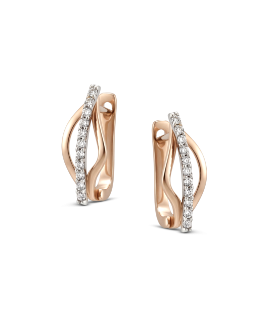 Kuldkõrvarõngad tsirkoonidega