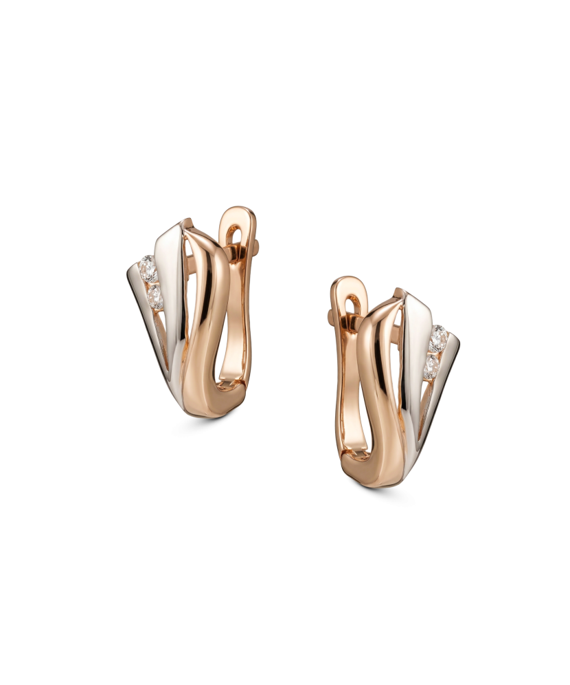 Kuldkõrvarõngad tsirkoonidega