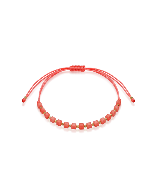 Lõngast käevõru kulla ja oonüksitega