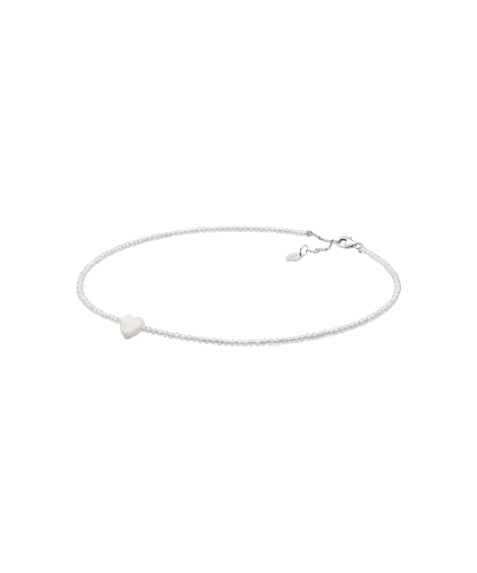 Vėrinys su cirkoniais ir perlamutru