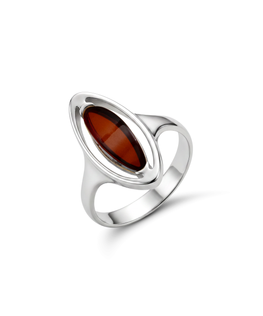 Hõbesõrmus merevaiguga