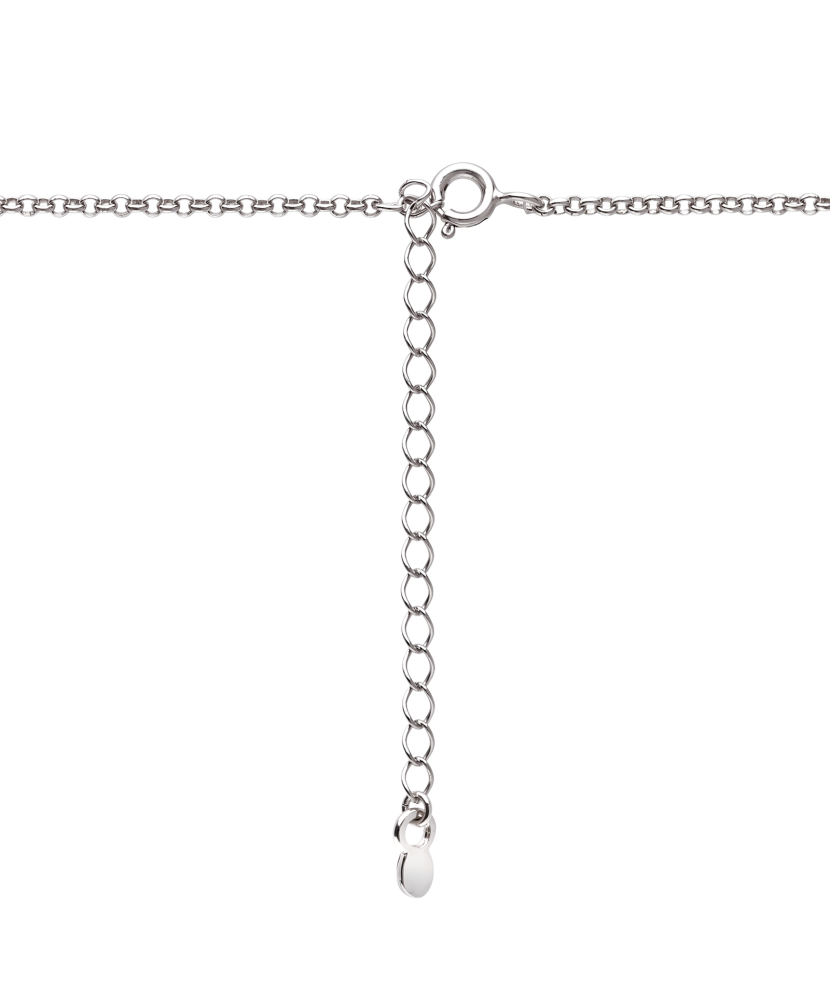 Hõbekett merevaigu ja pärlmutterripatsiga