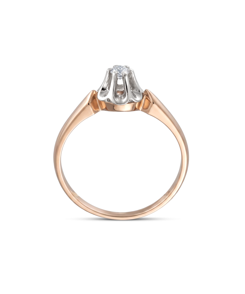 Kuldsõrmus briljandiga Goldinga 00802