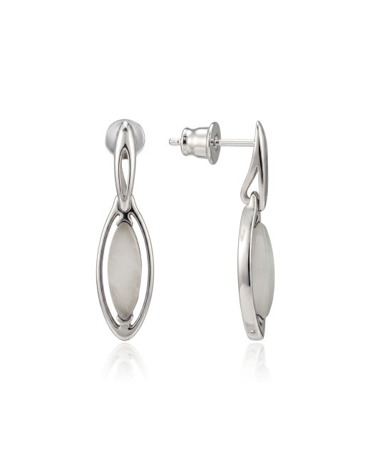 Hõbekõrvarõngad roosa kvartsiga