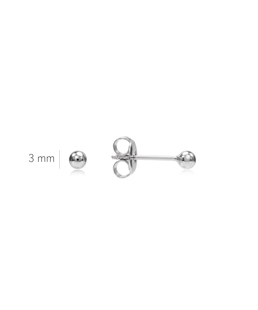 Hõbekõrvarõngad "mullid" 3mm