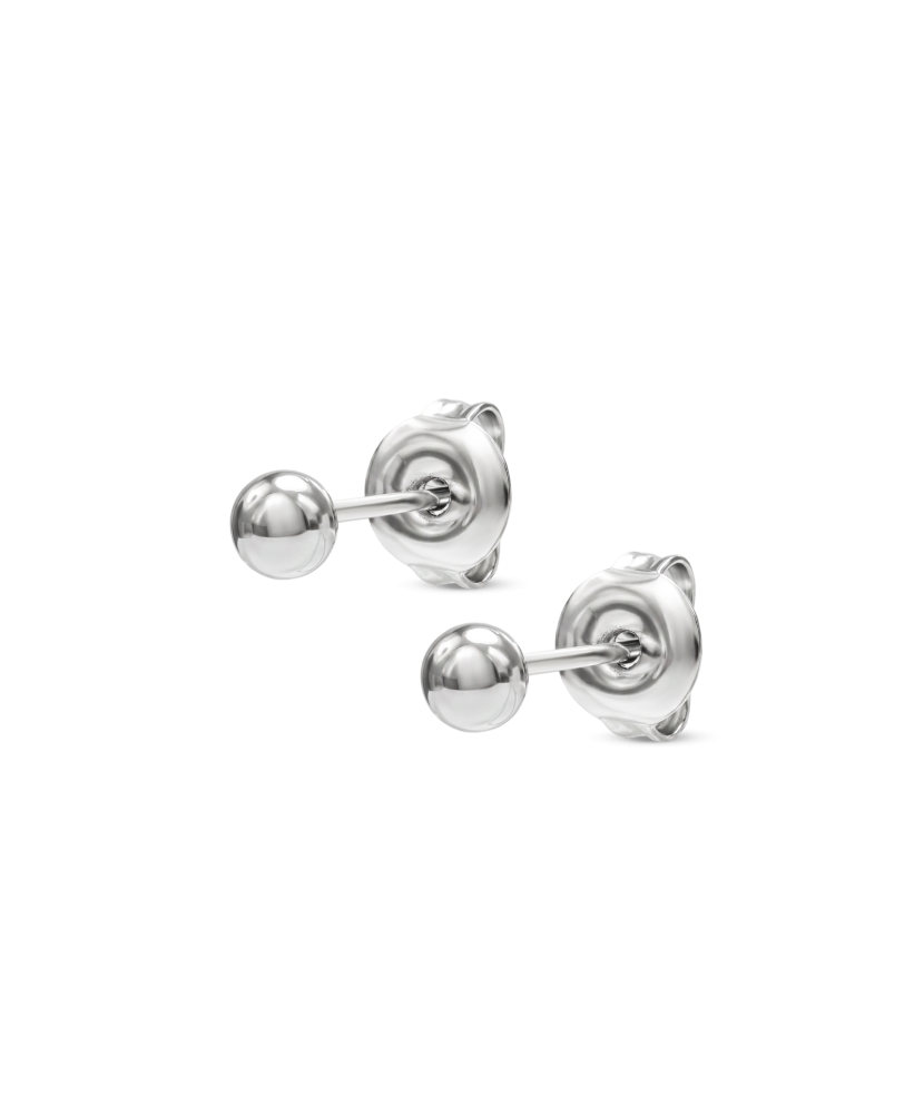 Hõbekõrvarõngad "mullid" 4mm