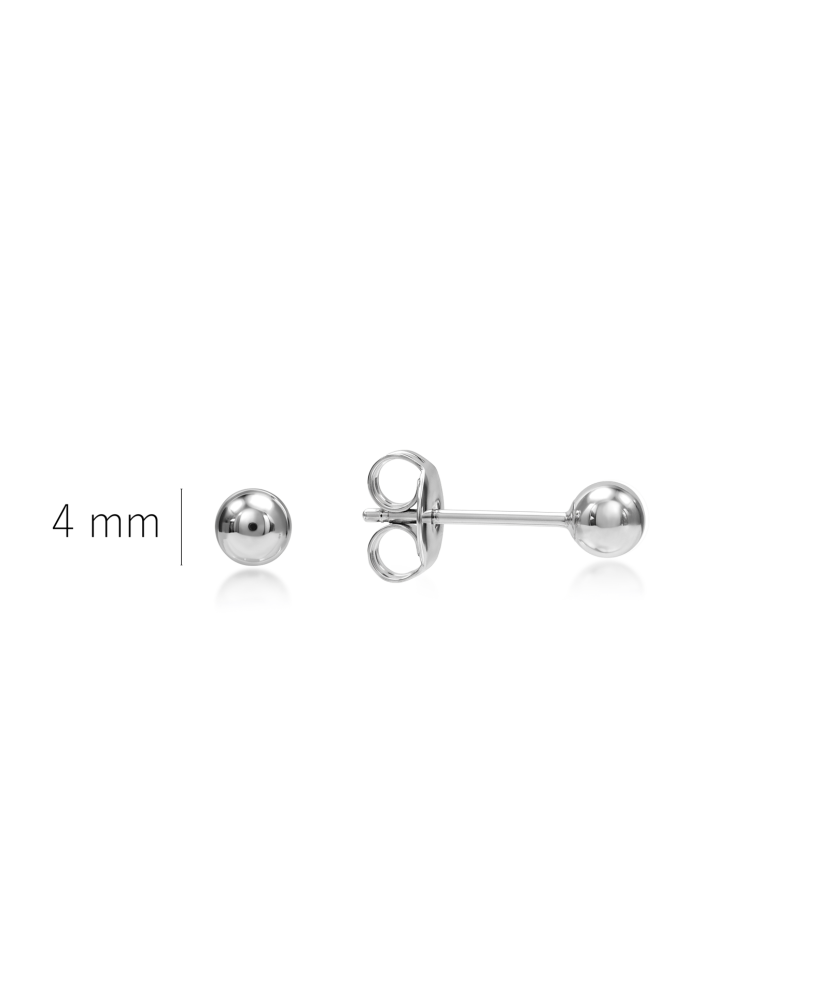 Hõbekõrvarõngad "mullid" 4mm