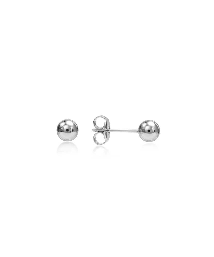 Серьги из серебра "Шарики" 5mm