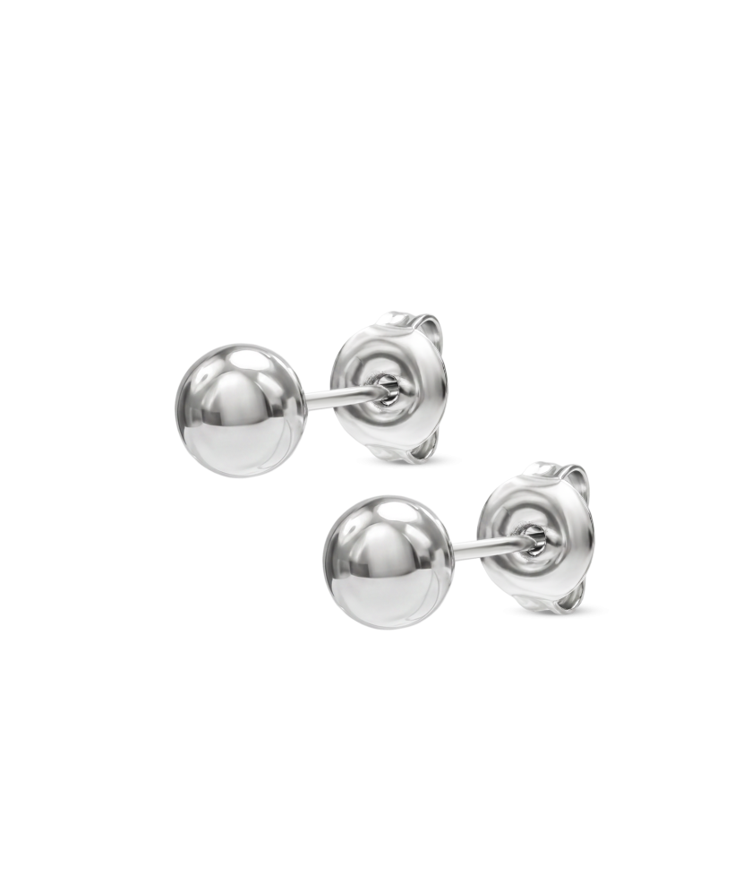 Hõbekõrvarõngad "mullid" 6mm
