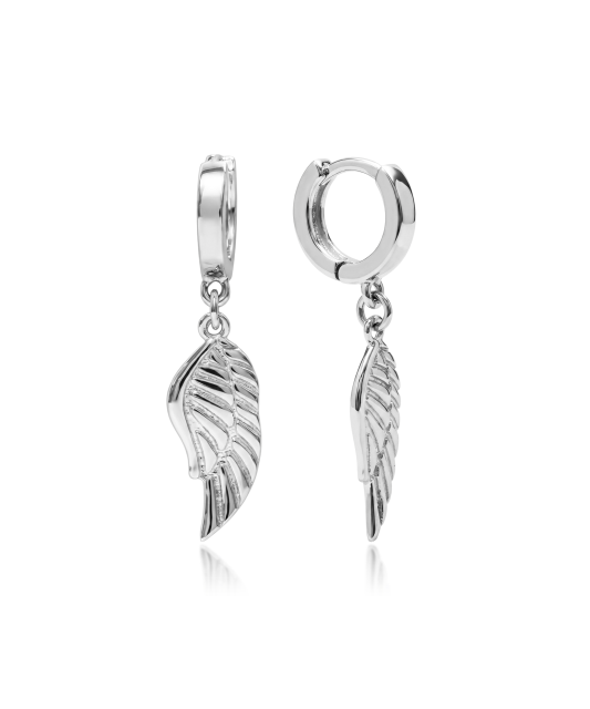 Серьги из серебра "Крыло ангела"