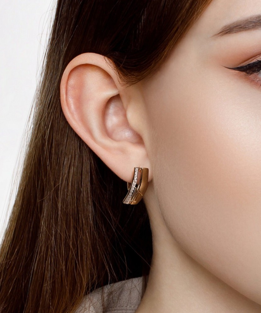 Kuldkõrvarõngad tsirkoonidega - Kuldkõrvarõngad - Goldinga