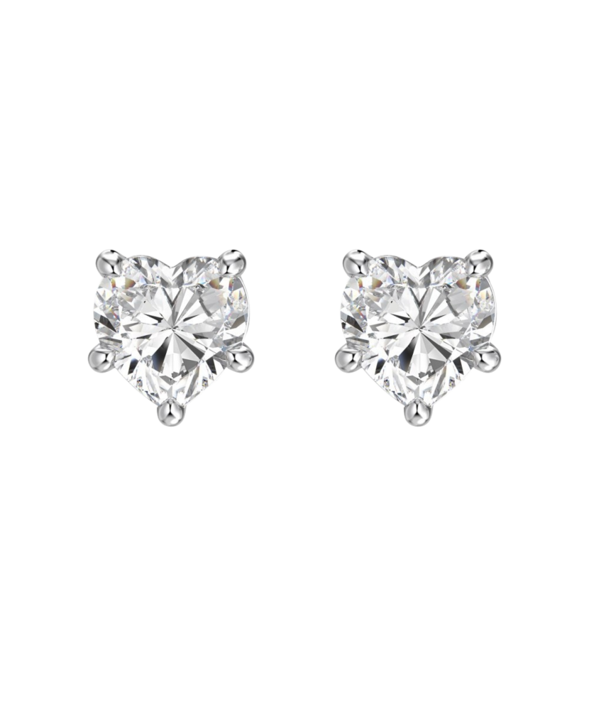 Серьги из серебра с цирконами