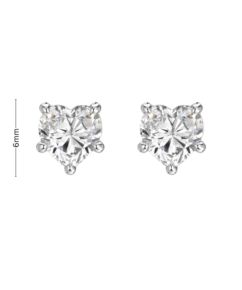 Серьги из серебра с цирконами