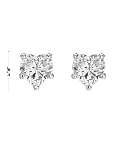 Серьги из серебра с цирконами