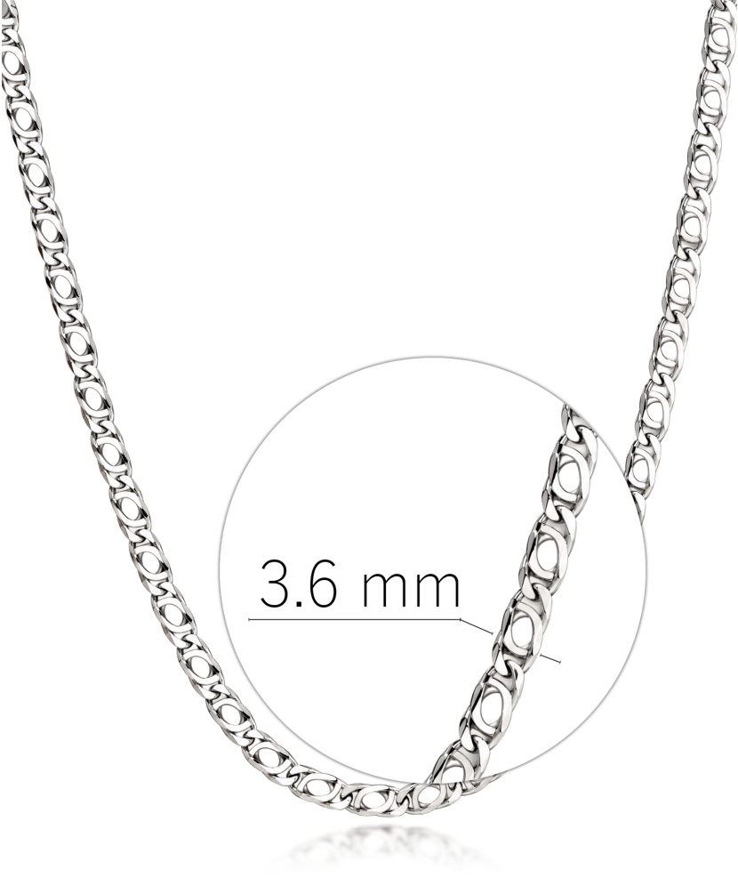 Серебряная цепочка «Tiger's eye» 3,6 мм