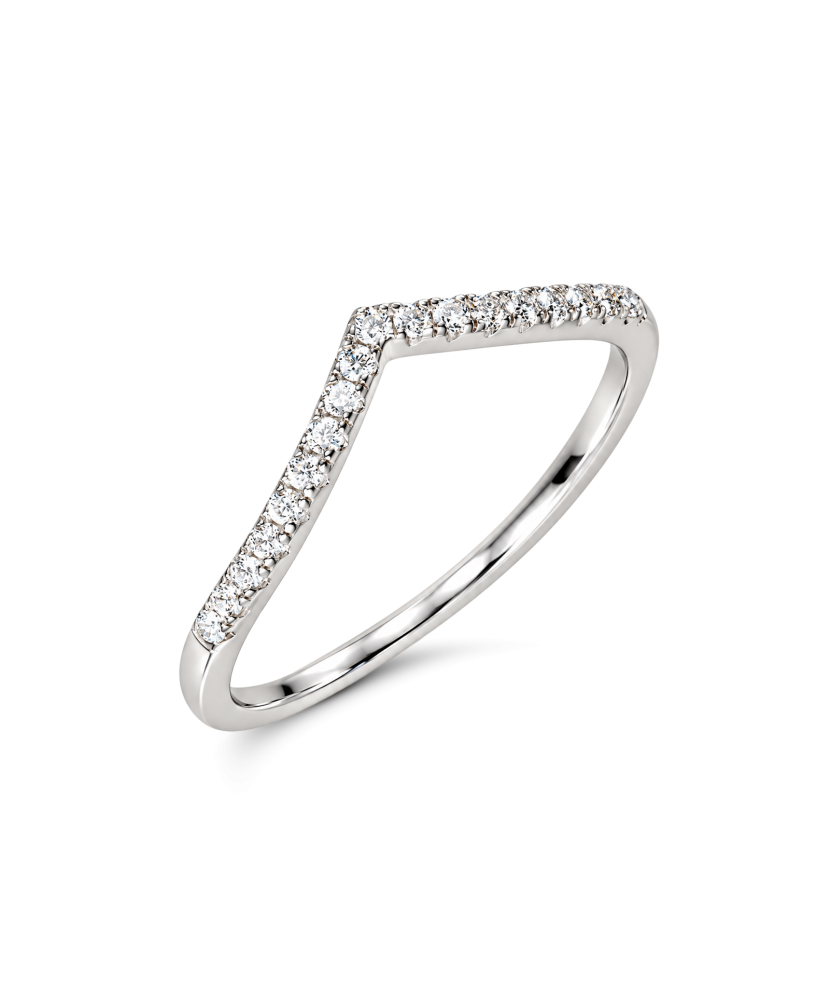 Серебряное кольцо с муассанитами 0.19ct