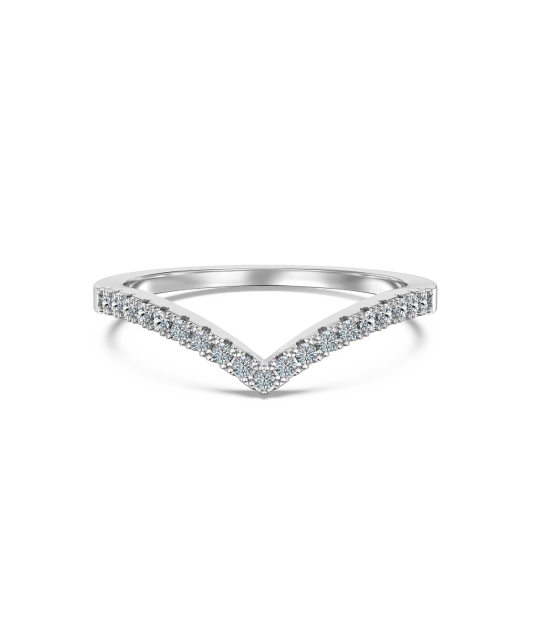 Серебряное кольцо с муассанитами 0.19ct