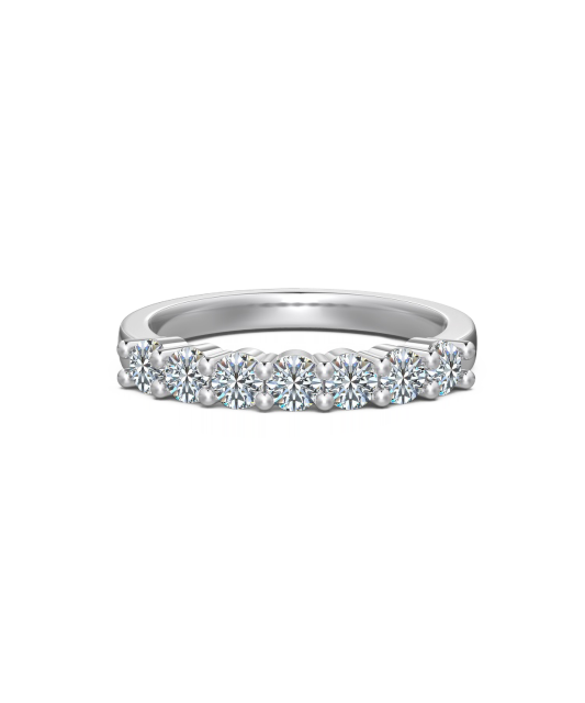 Hõbedast sõrmus moissaniitidega 0.7ct
