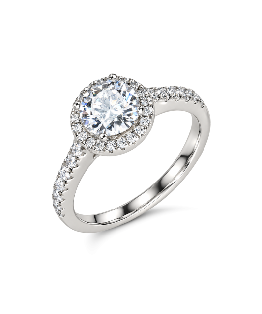 Hõbedast sõrmus moissaniitidega 1.2ct