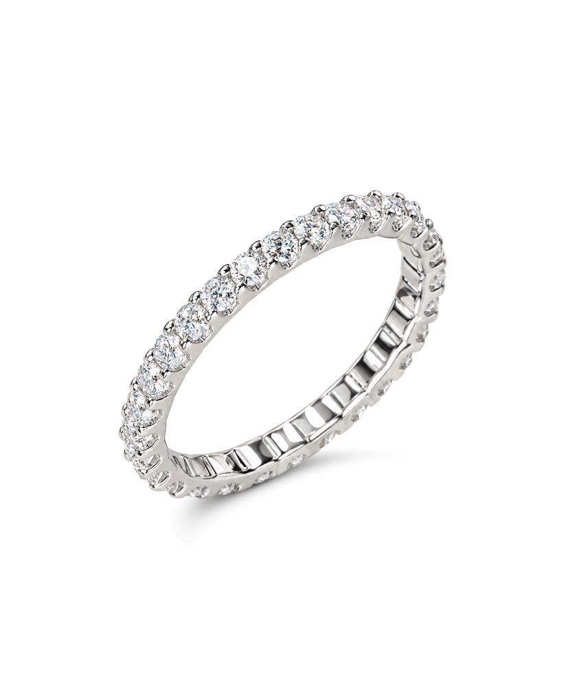 Hõbedast sõrmus moissaniitidega 0.54ct