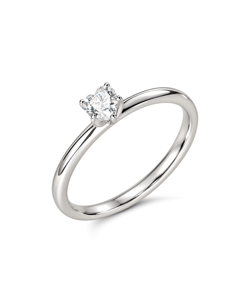 Hõbedast sõrmus moissaniidiga 0.3ct