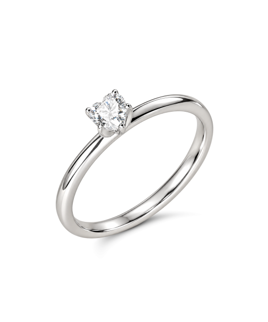 Hõbedast sõrmus moissaniidiga 0.3ct