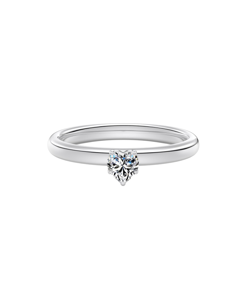 Серебряное кольцо с муассанитом 0.3ct