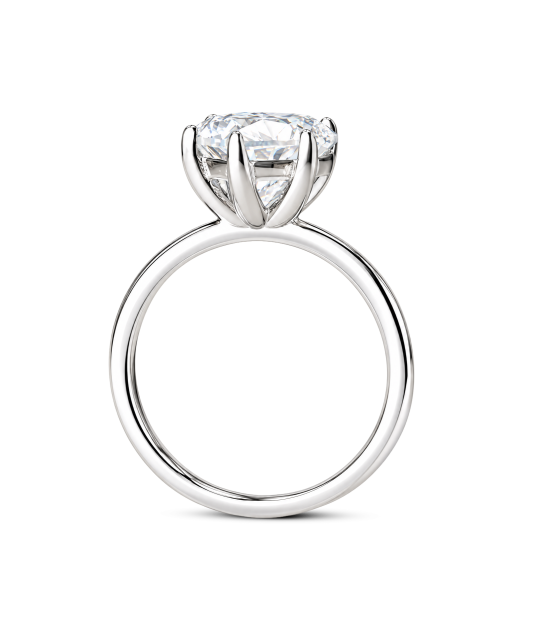 Hõbedast sõrmus moissaniidiga “Süda” 3ct