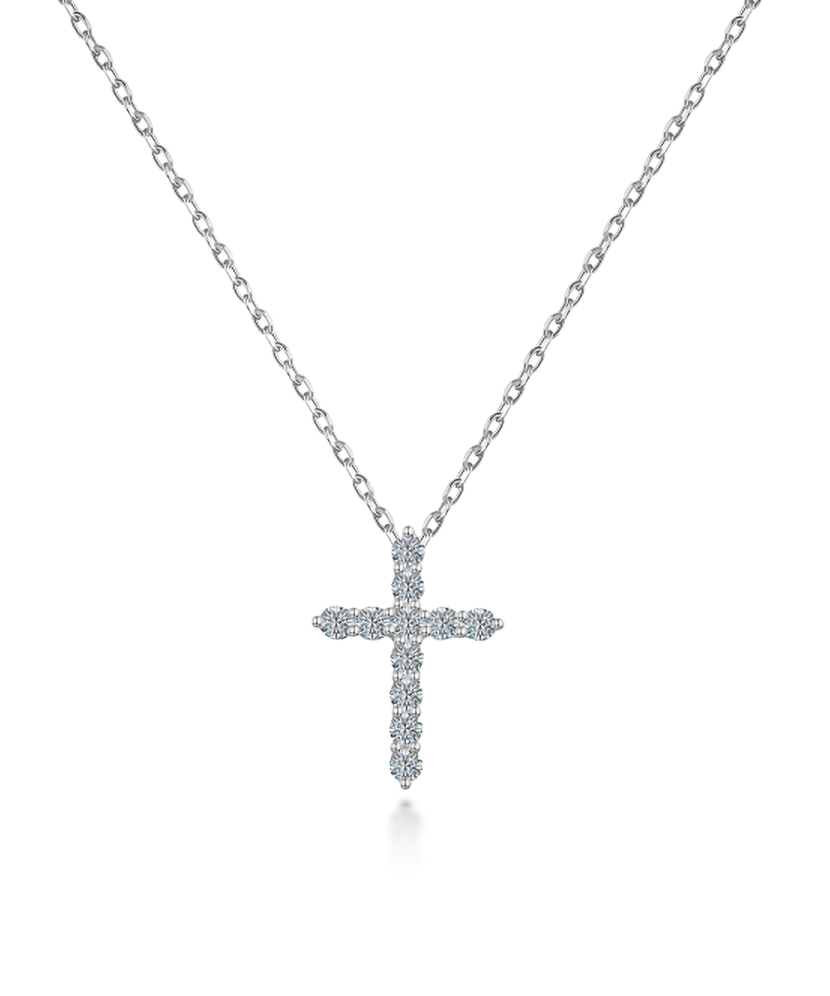 Hõbedane kett moissaniidist ripatsiga 0.44ct