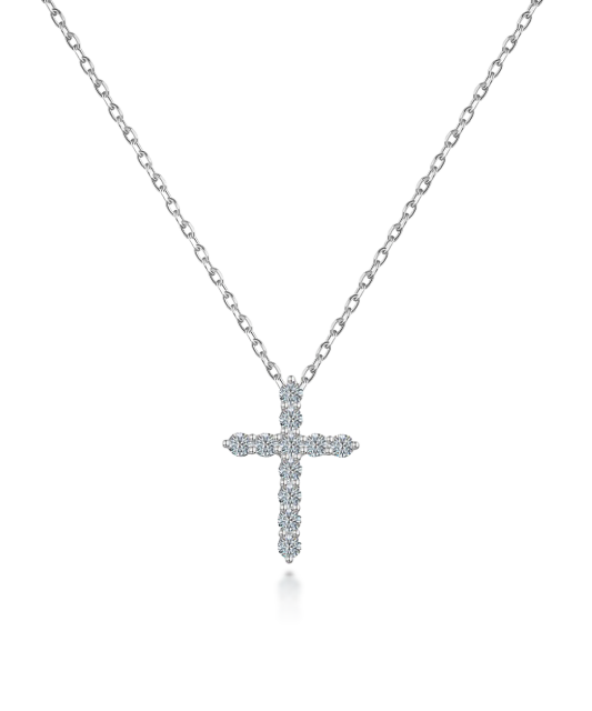 Hõbedane kett moissaniidist ripatsiga 0.44ct
