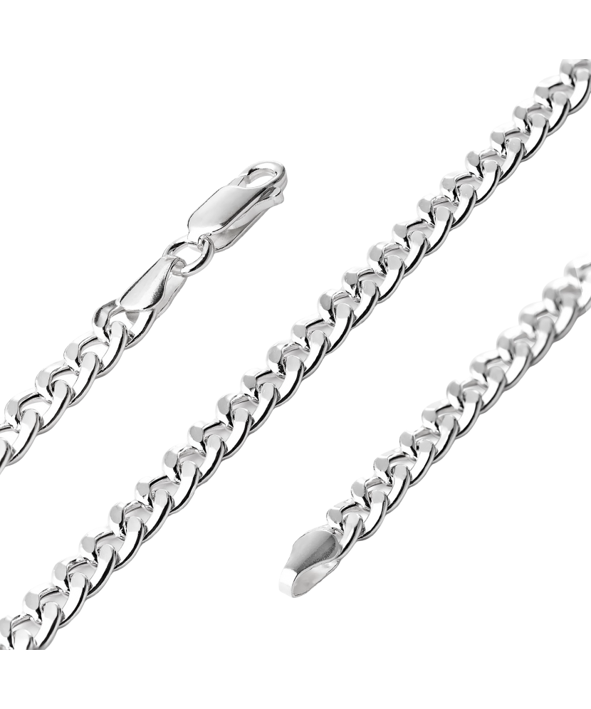 Hõbekäevõru "Curb" 4.3mm