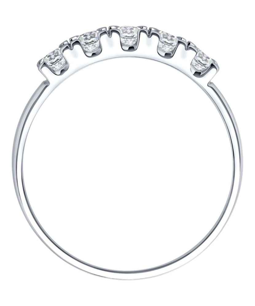 Sidabrinis žiedas su cirkoniais - Sidabriniai žiedai - Goldinga