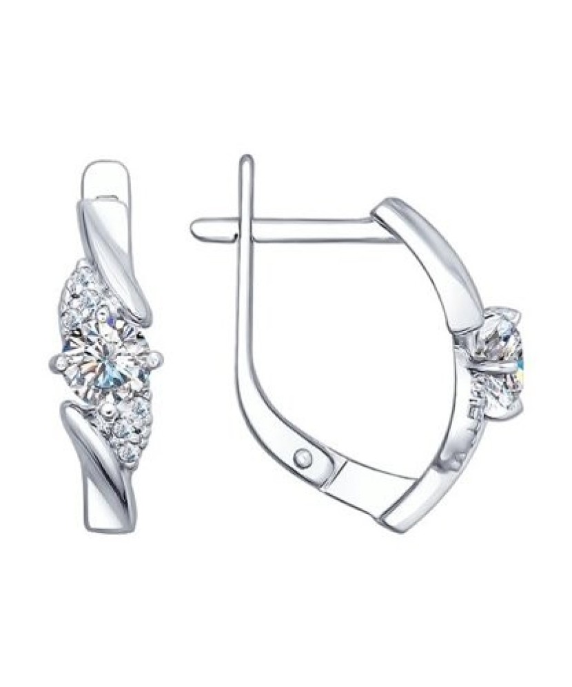 Sidabriniai auskarai su cirkoniais Goldinga S94022384