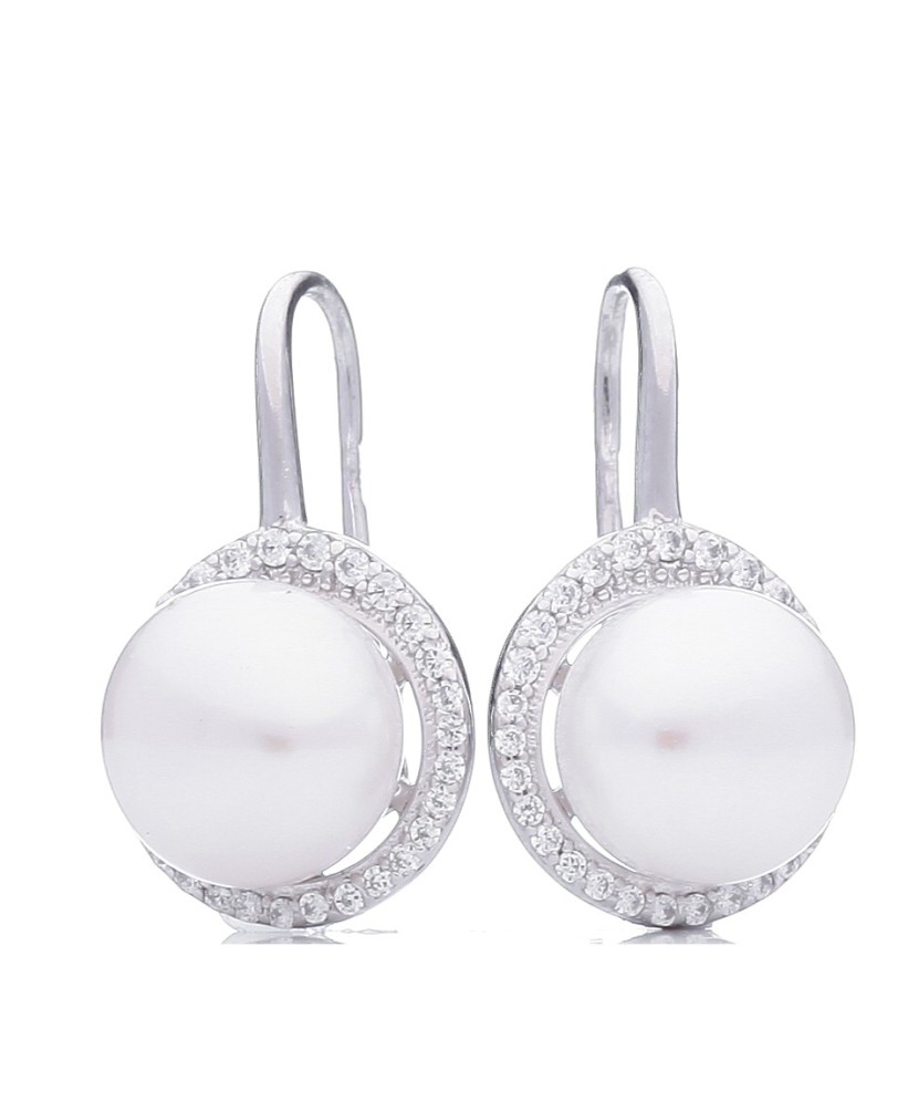 Sidabriniai auskarai su perlais - Auskarai su perlais - Goldinga