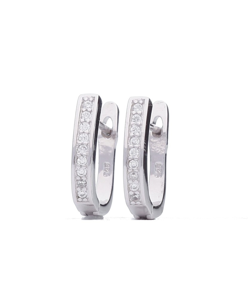 Hõbekõrvarõngad tsirkoonidega - Hõbekõrvarõngad - Goldinga