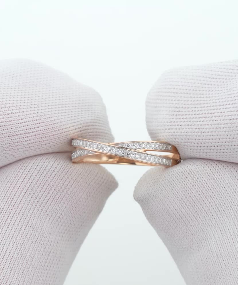 Золотое кольцо с алмазами