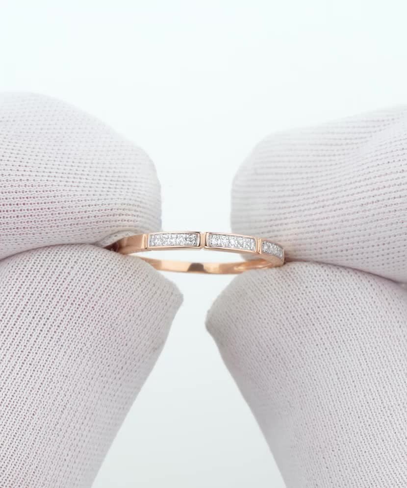 Золотое кольцо с алмазами