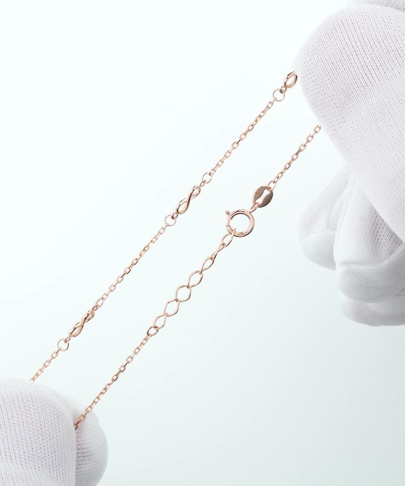 Золотой браслет "Бесконечность"