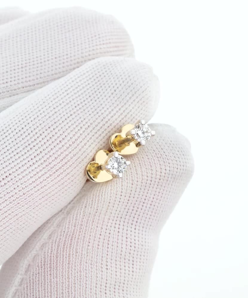 Серьги из золота с бриллиантами