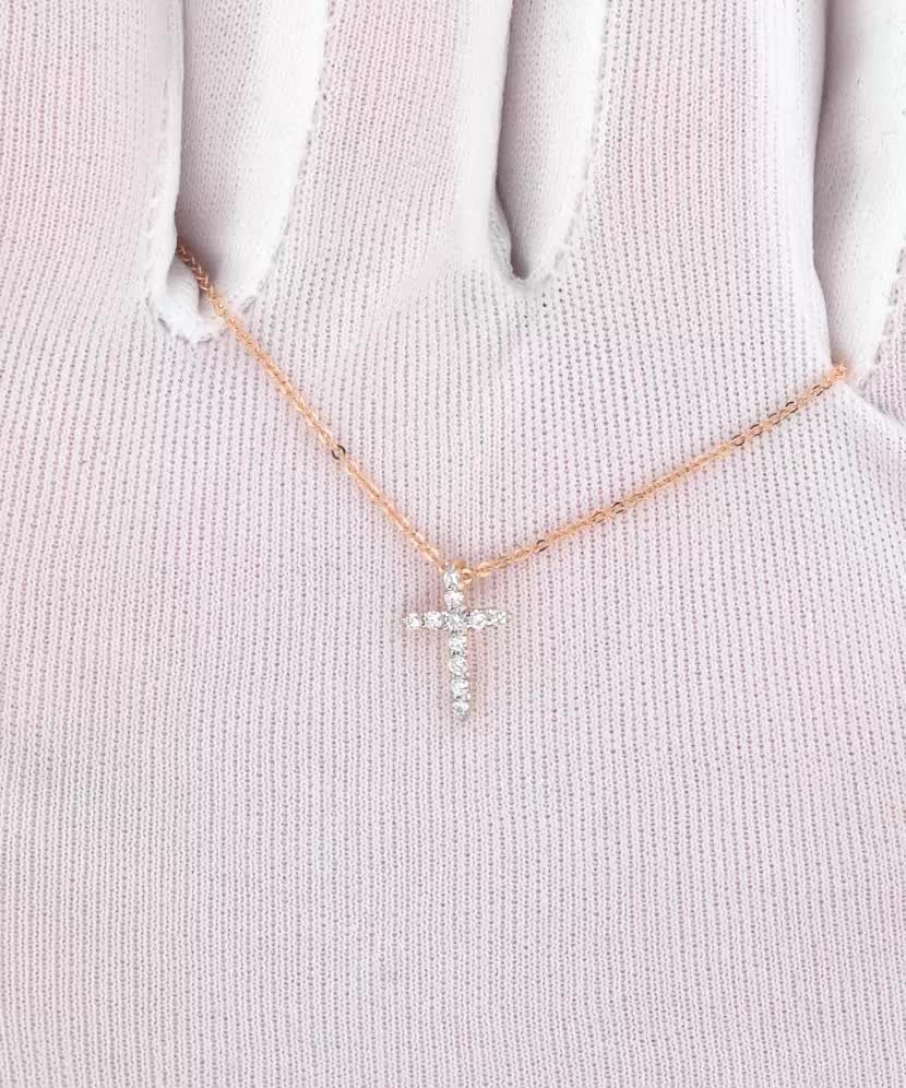 Kuldkett briljantripatsiga "Rist"