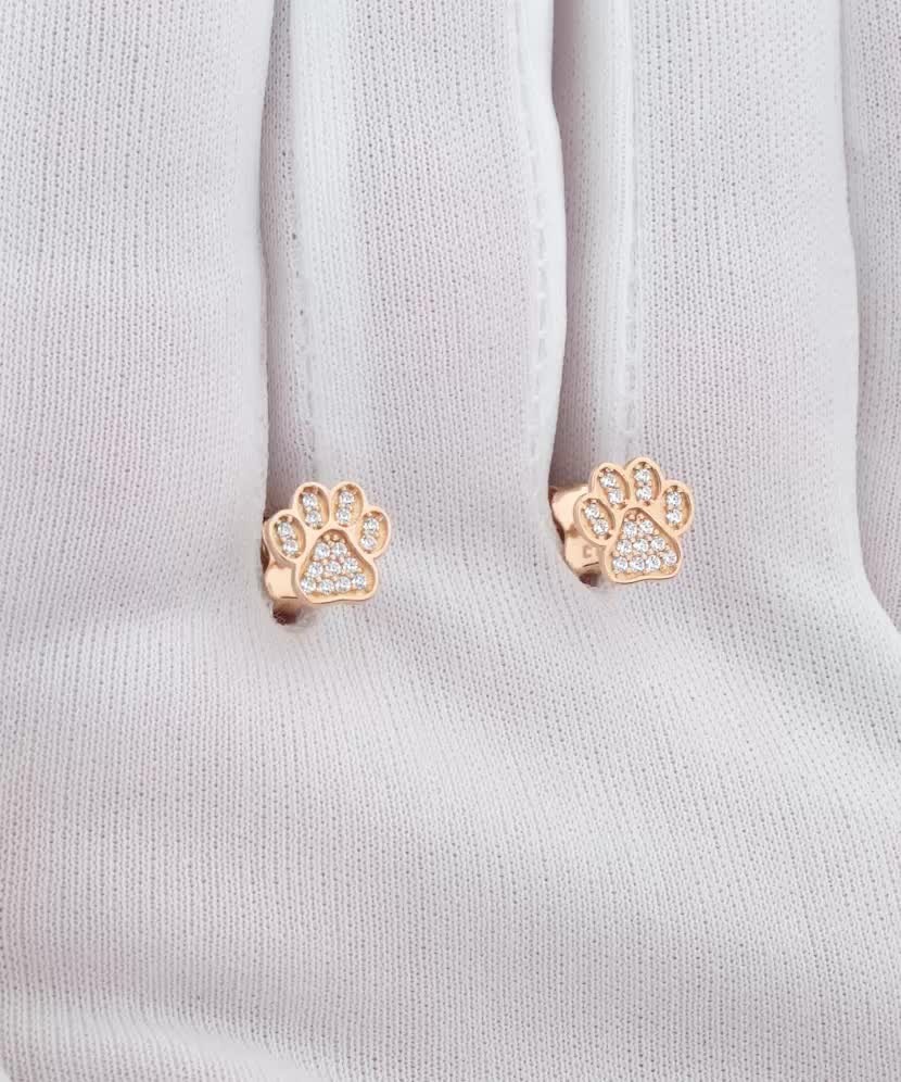 Золотые серьги с цирконами