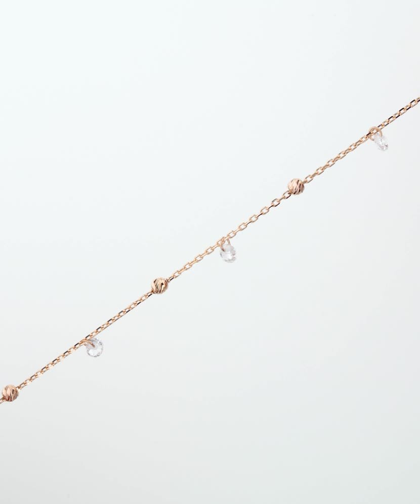 Золотой браслет с цирконами