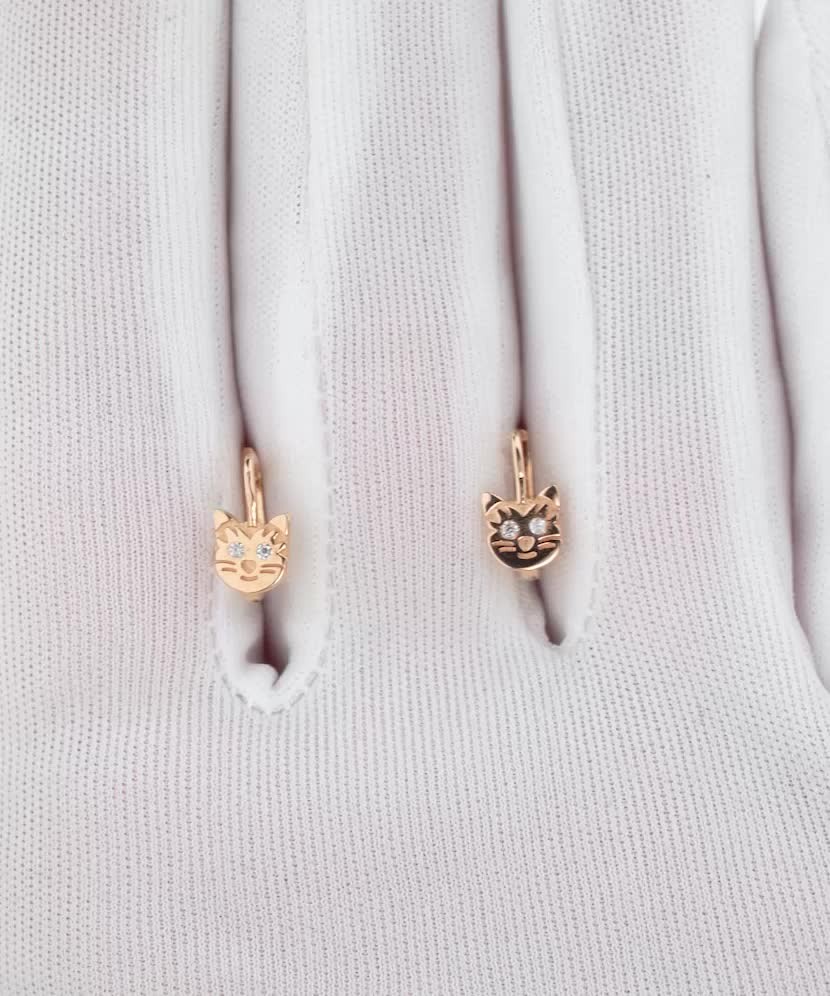 Kuldkõrvarõngad tsirkoonidega