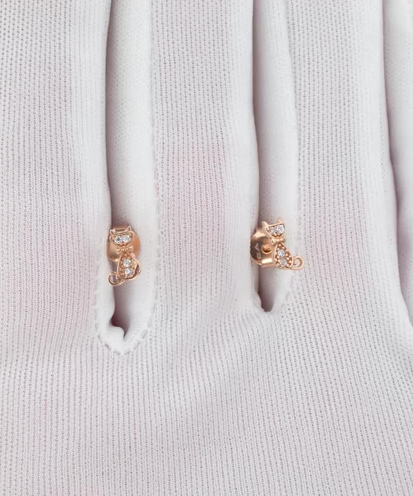 Kuldkõrvarõngad tsirkoonidega