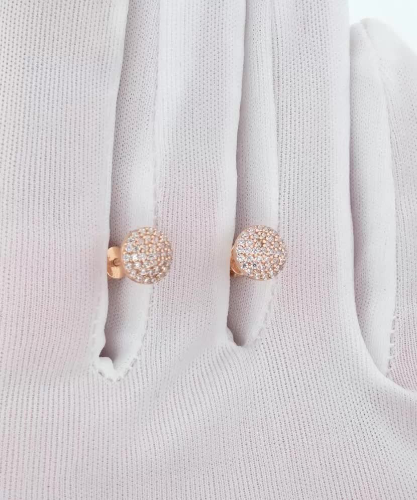 Kuldkõrvarõngad tsirkoonidega