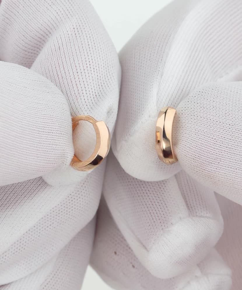 Золотые серьги 11mm