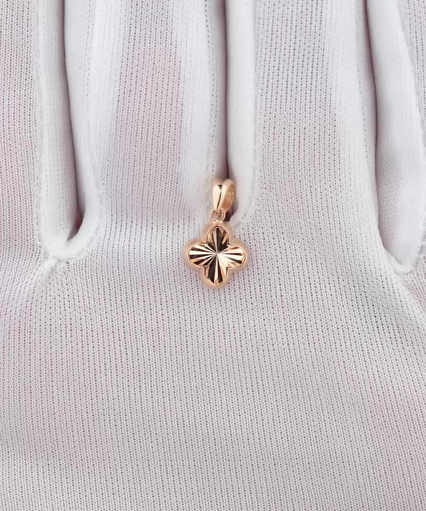 Золотой подвеска "Сердечко"