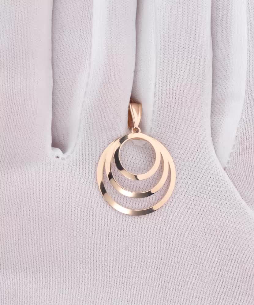 Золотой подвеска